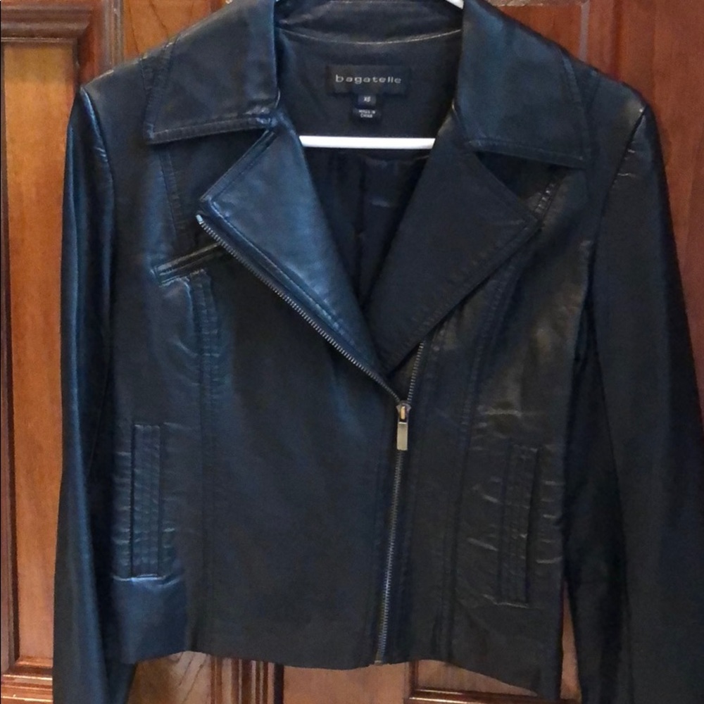 Faux leather jacket